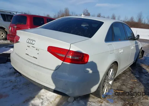 2013 Audi A4 2.0T Premium z USA, uszkodzony, nr VIN WAUFFAFL1DN050346